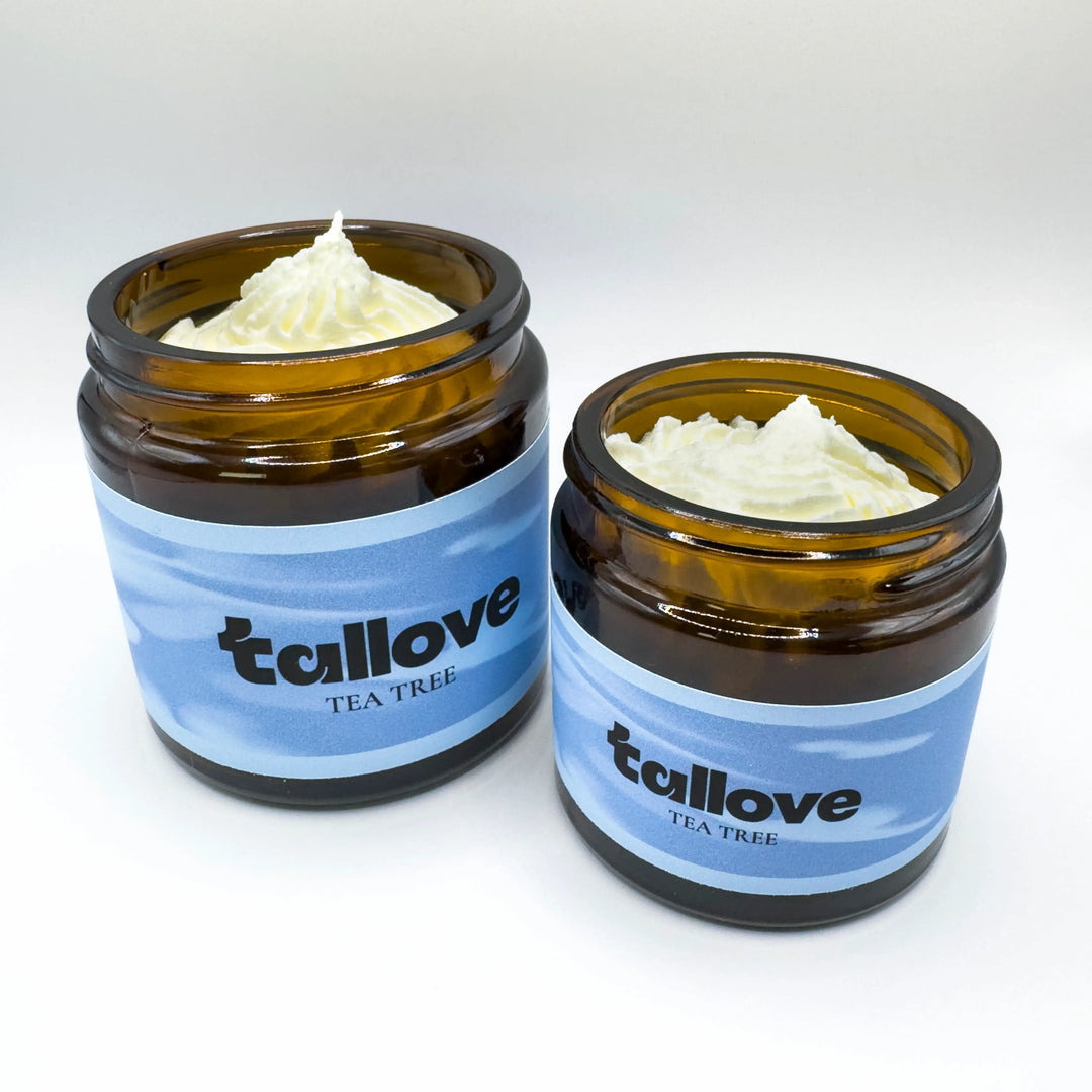 Tallove Tea Tree – rensende hudkrem med tea tree olje, to størrelser